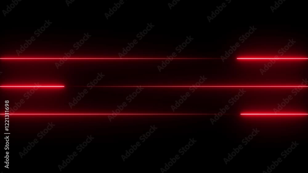 glowing red lines in various colors, often against a dark backdrop, creating a futuristic and dynamic visual effect. Abstract neon speed line animation