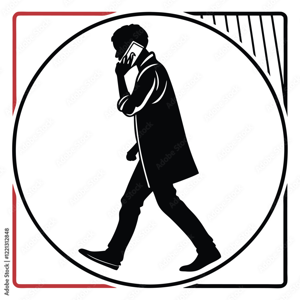 Obraz premium Black vector sport silhouette illustration of hockey and baseball people icons