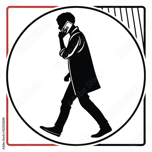 Black vector sport silhouette illustration of hockey and baseball people icons
