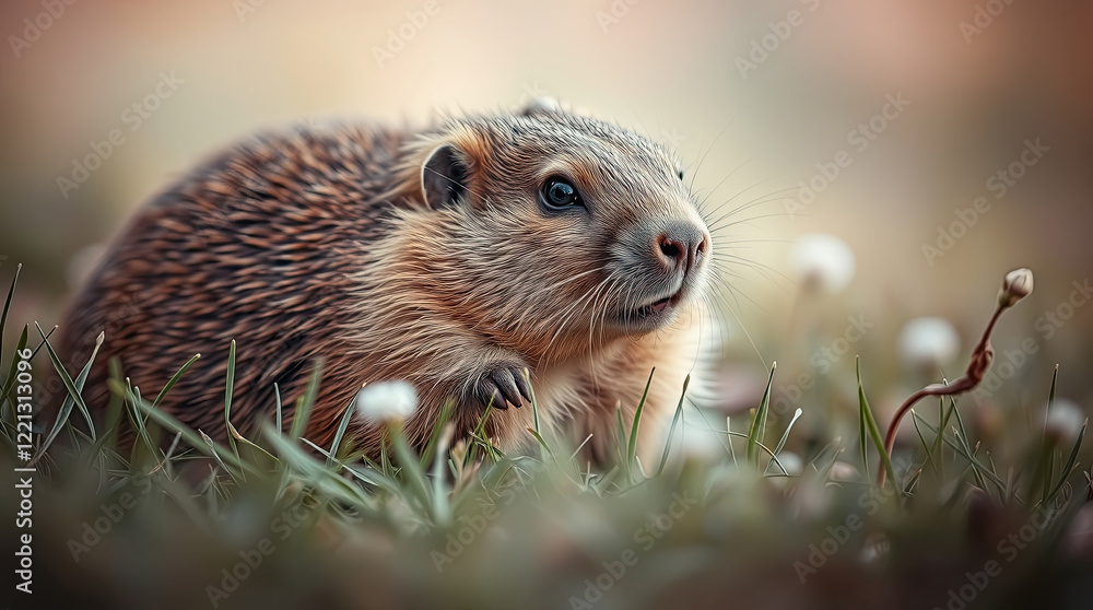 The groundhog animal, or a woodchuck. A rodent. The groundhog animal, or a woodchuck. A rodent.