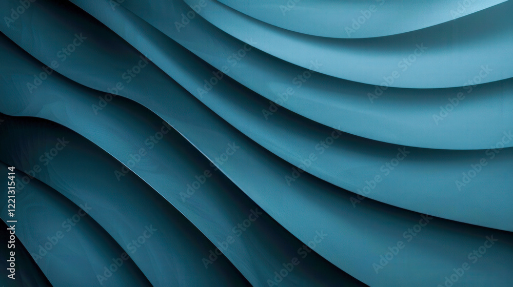 A serene abstract composition of smooth blue wavy layers, symbolizing fluidity, elegance, and modern design in minimalistic style.. A serene abstract composition of smooth blue wavy layers, symbolizing fluidity, elegance, and modern design in minimalistic style..