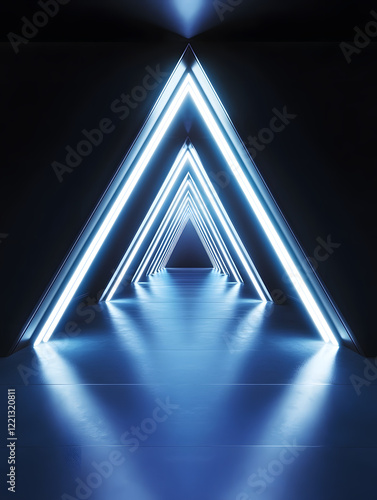 abstract blue background with triangles