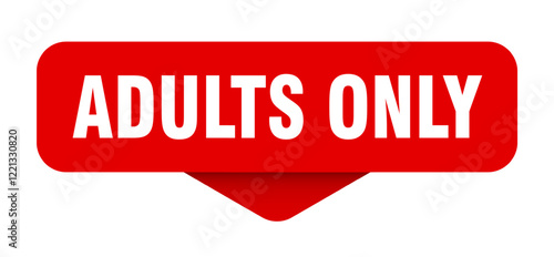 adults only sticker. adults only sign on transparent background