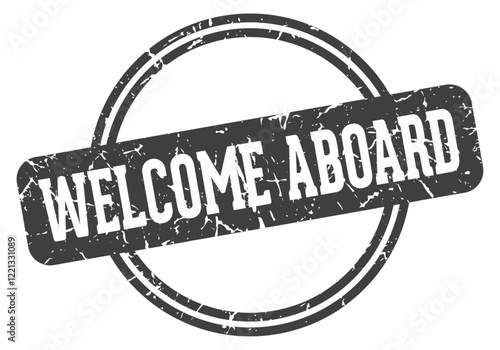welcome aboard stamp
