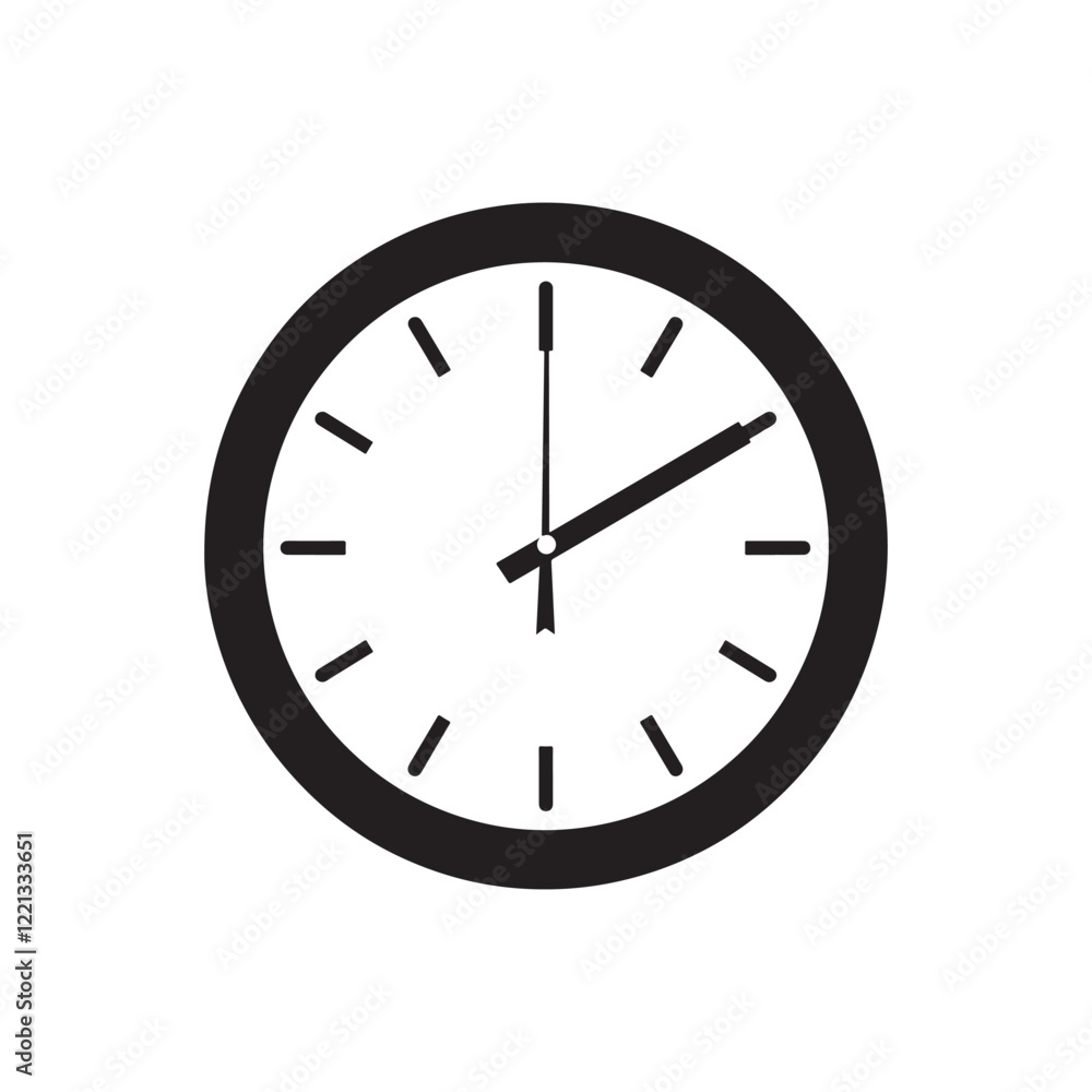 vector of black silhouette of clock vector of black silhouette of clock