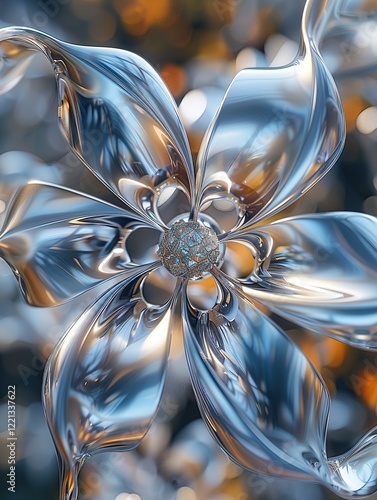 abstract fractal background with drops