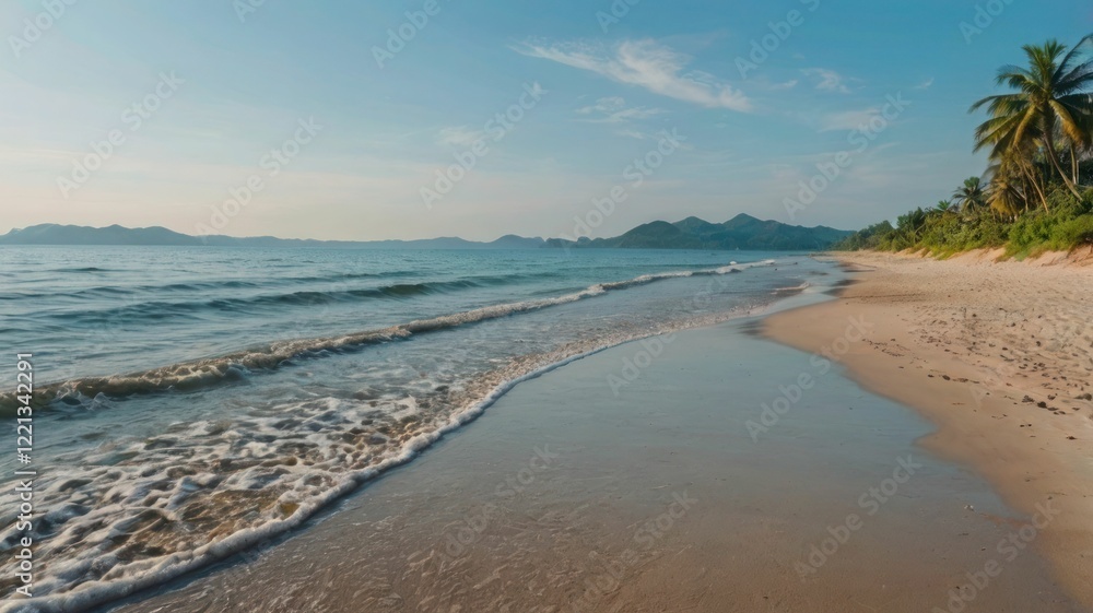Fototapeta premium ocean beach morning atmosphere