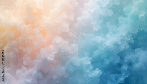 Blurry image of a vibrant pink and blue gradient featuring soft, glowing waves and a colourful, abstract pattern. Ideal for graphic designs, illustrations, and contemporary art concepts.