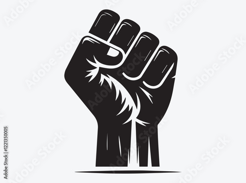 Raised Fist Symbol of Resistance and Unity