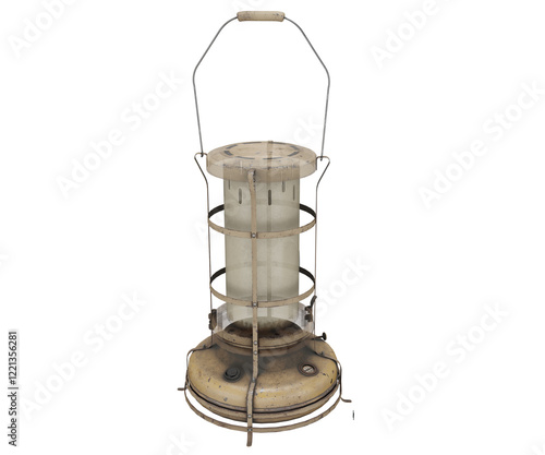 3d rendering oil heater gas stove