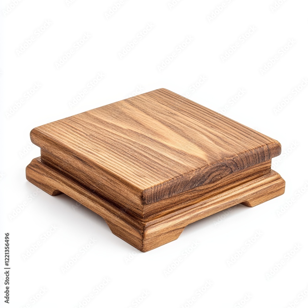 Wooden box isolated on a white background. 3d illustration. Wooden box isolated on a white background. 3d illustration.