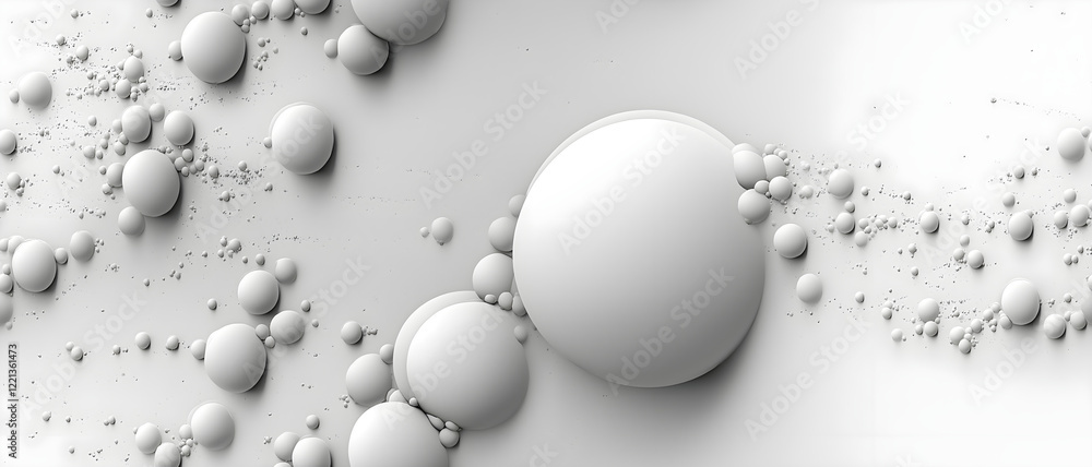 Surface With White Convex Bubbles. Illustration On The Theme Of Textures And Surfaces. Generative AI Surface With White Convex Bubbles. Illustration On The Theme Of Textures And Surfaces. Generative AI