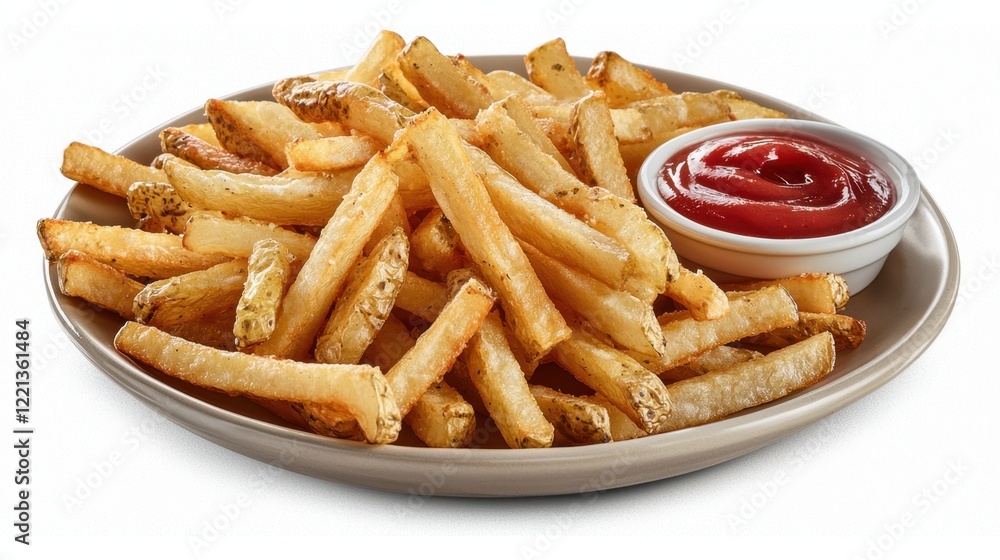Delicious Fries with Ketchup A Perfect Snack for Everyone Delicious Fries with Ketchup A Perfect Snack for Everyone