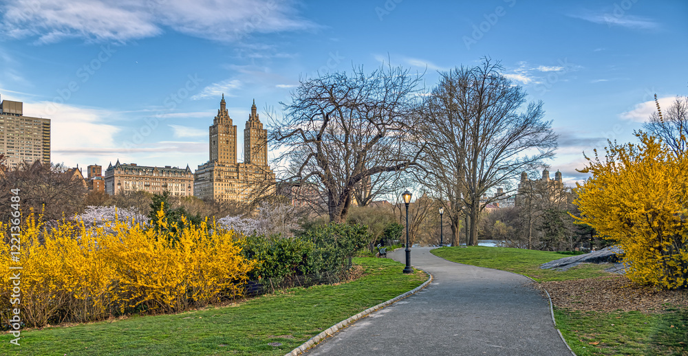 Obraz premium Central Park in spring