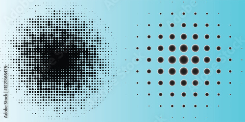 Bitmap dot background with sketch effect. Futuristic retro design in y2k style. vector