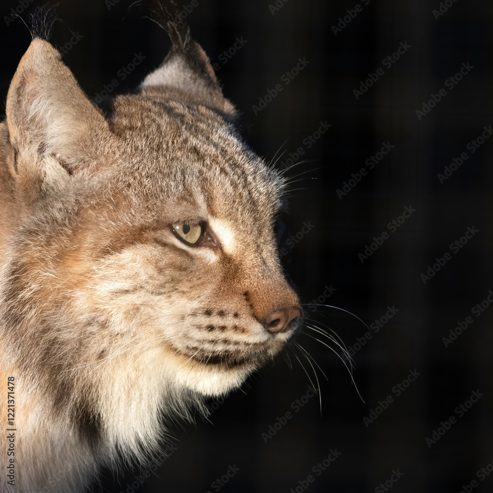 Fototapeta premium Portrait of an Eurasian lynx (Lynx lynx)