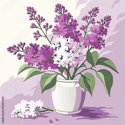 bouquet of lilac flowers
