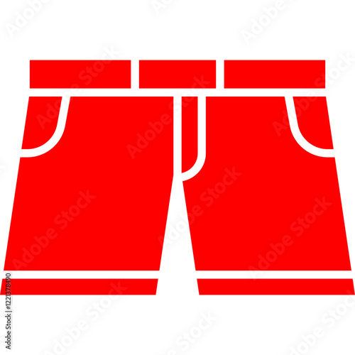 Shorts icon single vector illustration