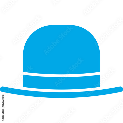 Hat I icon single vector illustration