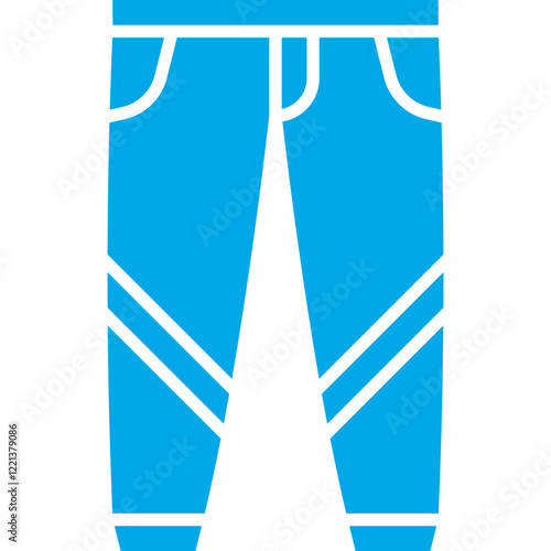 Trousers icon single vector illustration