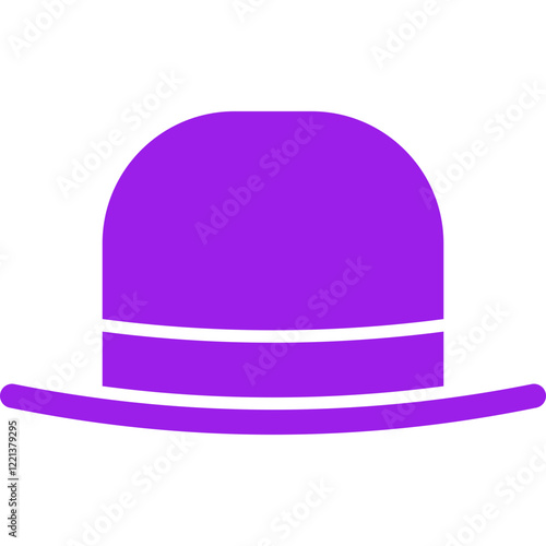 Hat I icon single vector illustration