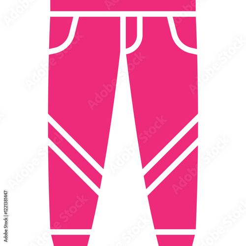 Trousers icon single vector illustration
