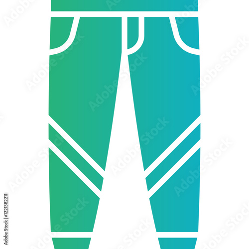 Trousers icon single vector illustration