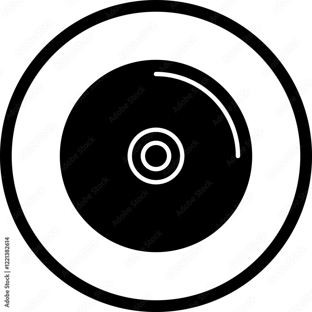 Music CD icon single vector illustration Music CD icon single vector illustration
