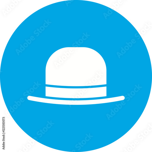 Hat I icon single vector illustration