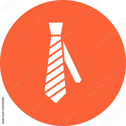 Tie icon single vector illustration
