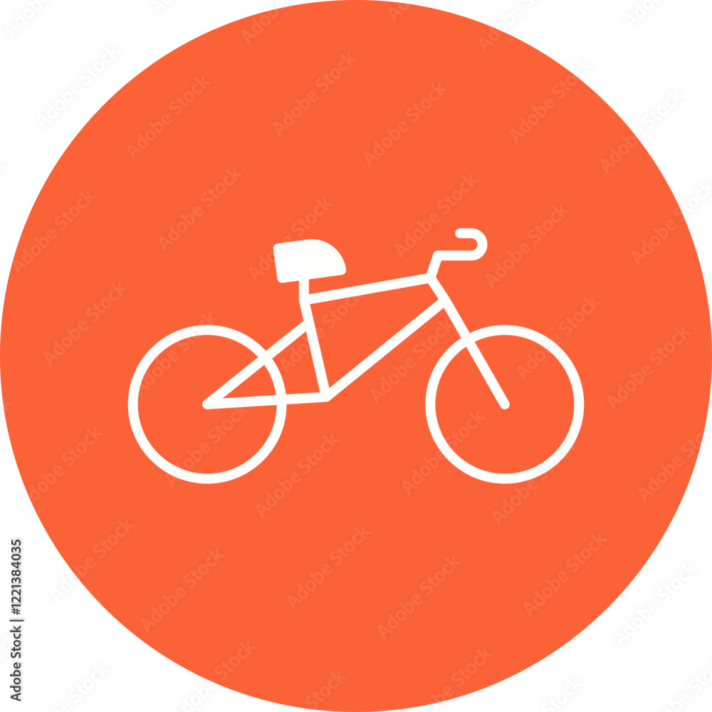 Bicycle II icon single vector illustration Bicycle II icon single vector illustration