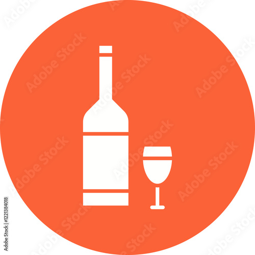 Alcohol icon single vector illustration