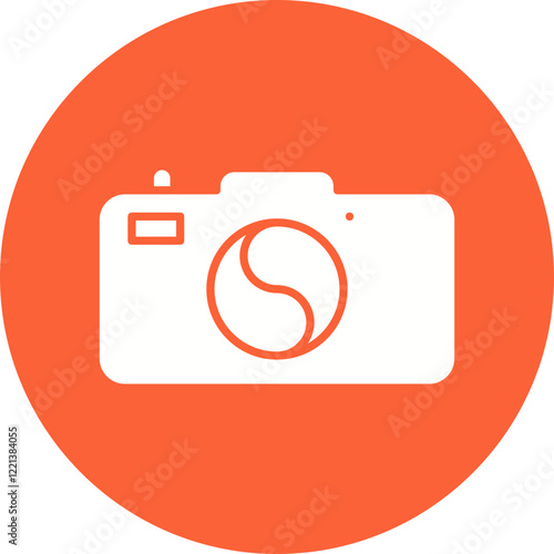 Camera icon single vector illustration