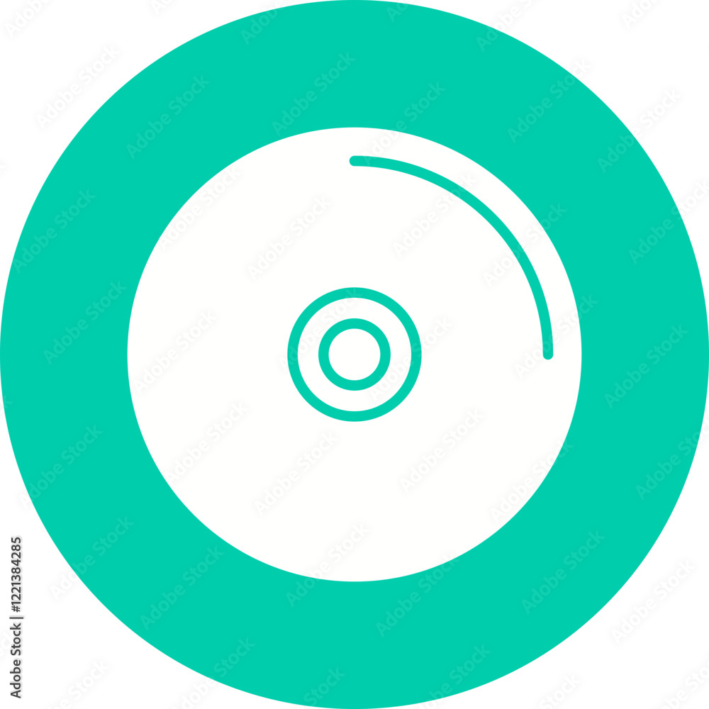 Music CD icon single vector illustration Music CD icon single vector illustration