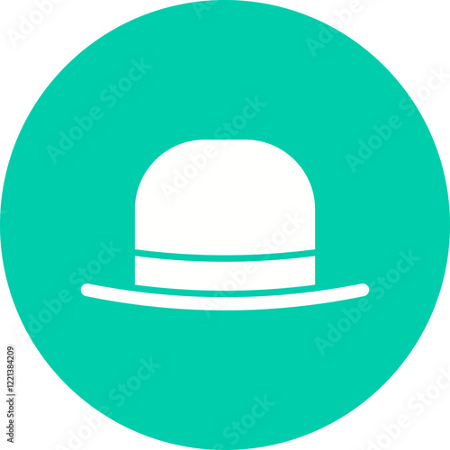 Hat I icon single vector illustration