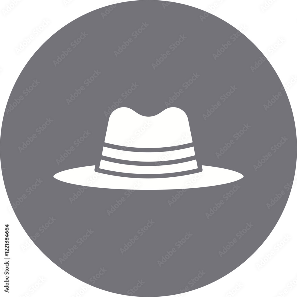 Hat II icon single vector illustration Hat II icon single vector illustration