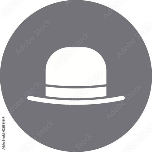 Hat I icon single vector illustration
