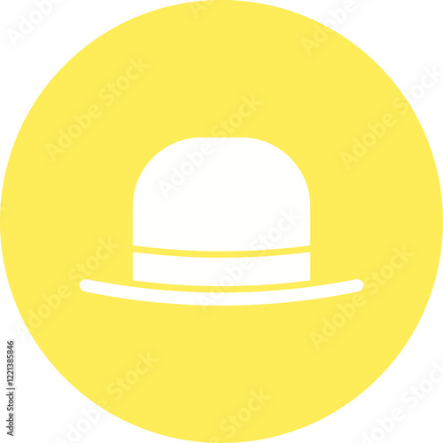 Hat I icon single vector illustration
