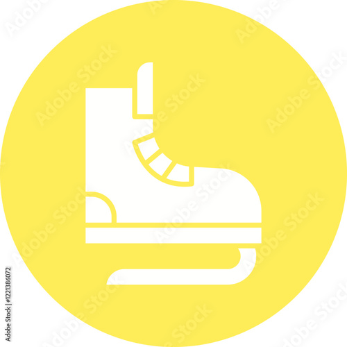 Skates icon single vector illustration