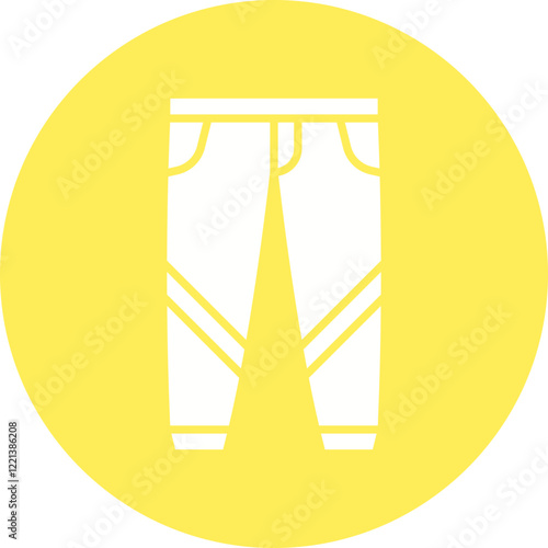 Trousers icon single vector illustration