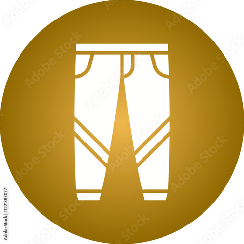 Trousers icon single vector illustration