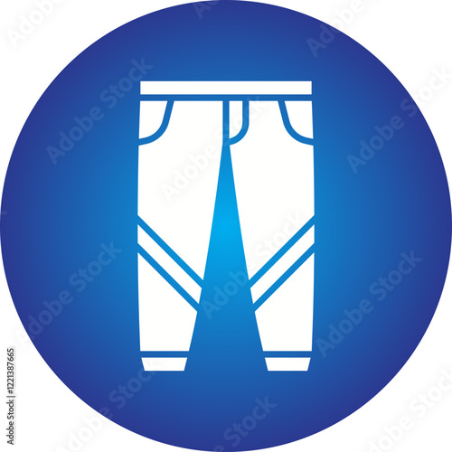 Trousers icon single vector illustration