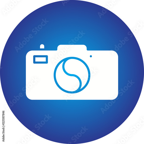 Camera icon single vector illustration