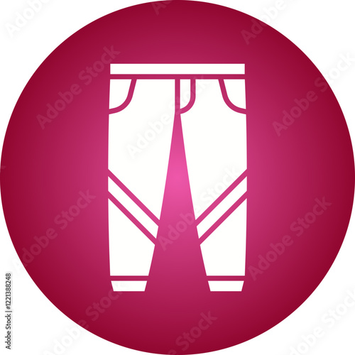 Trousers icon single vector illustration