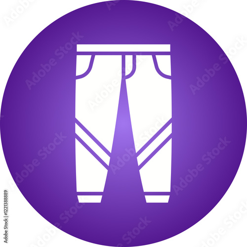 Trousers icon single vector illustration