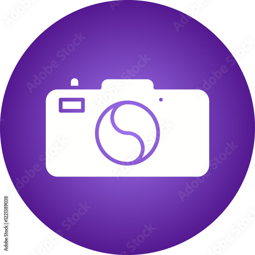 Camera icon single vector illustration