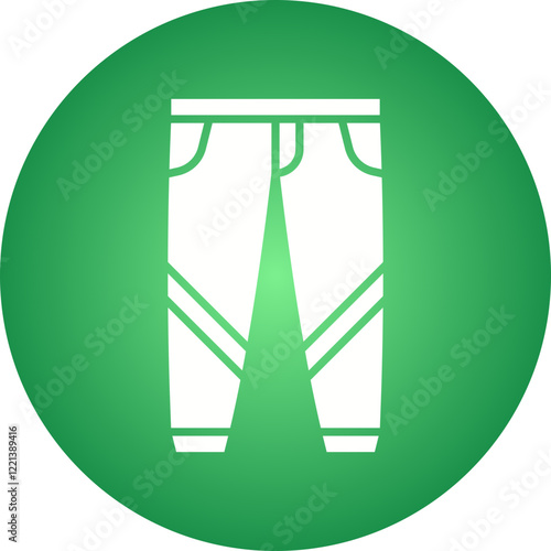 Trousers icon single vector illustration