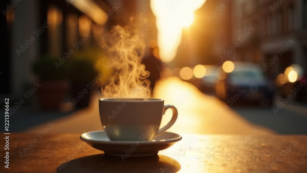 cup of coffee on the street cup of coffee on the street