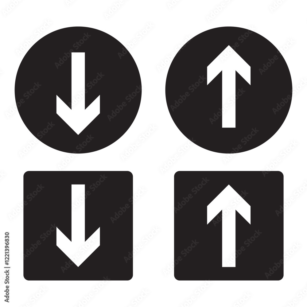 Arrow up icons. Set of curve rise increase arrows. Growth pictogram isolated. Vector illustration. Arrow up icons. Set of curve rise increase arrows. Growth pictogram isolated. Vector illustration.