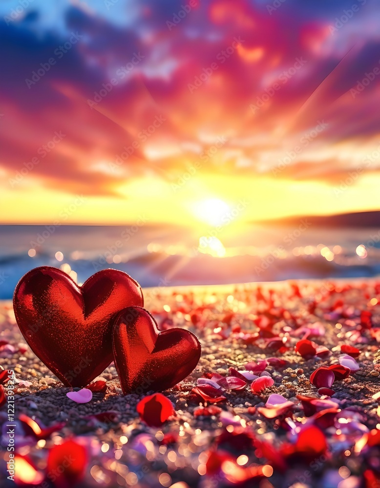 Fototapeta premium Valentine's Day scenery